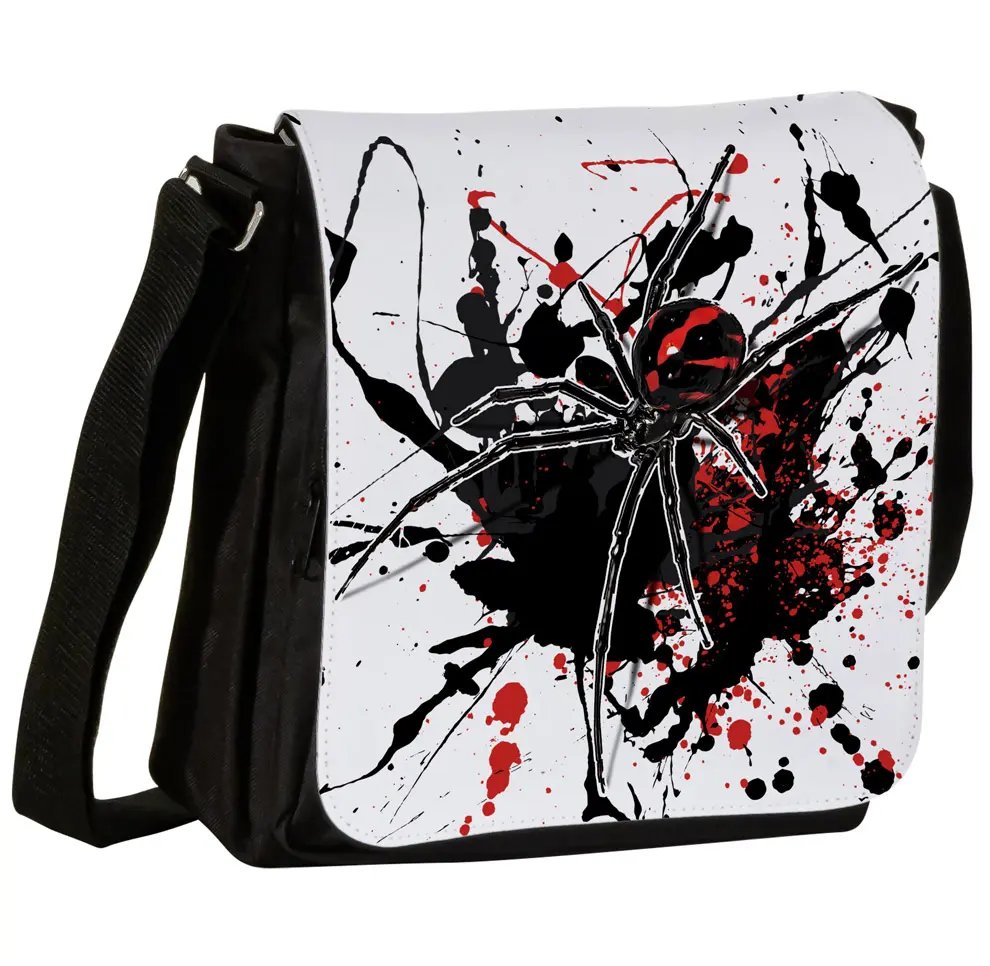 Schultertasche S mit Südlicher schwarzer Witwe (Latrodectus mactans mexicanus)