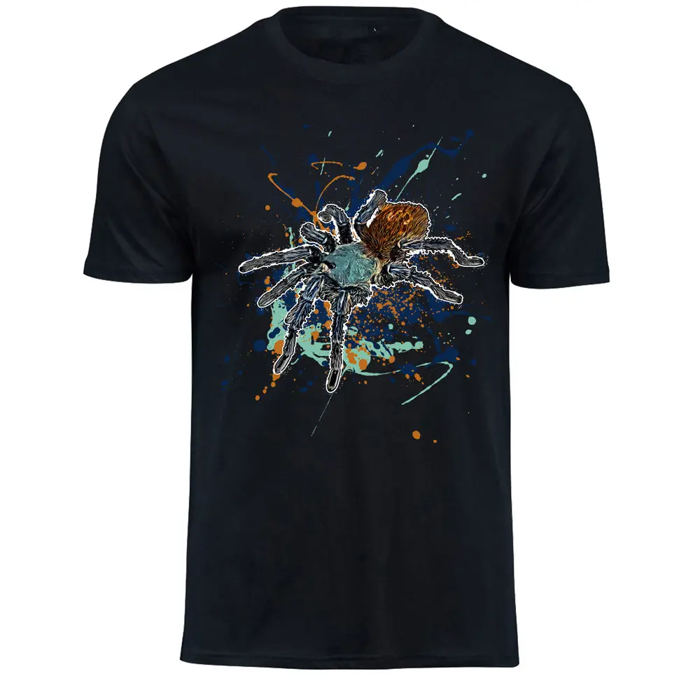 Vogelspinne T-Shirt Chromatopelma cyaneopubescens - Cyanblaue Venezuela-Vogelspinne