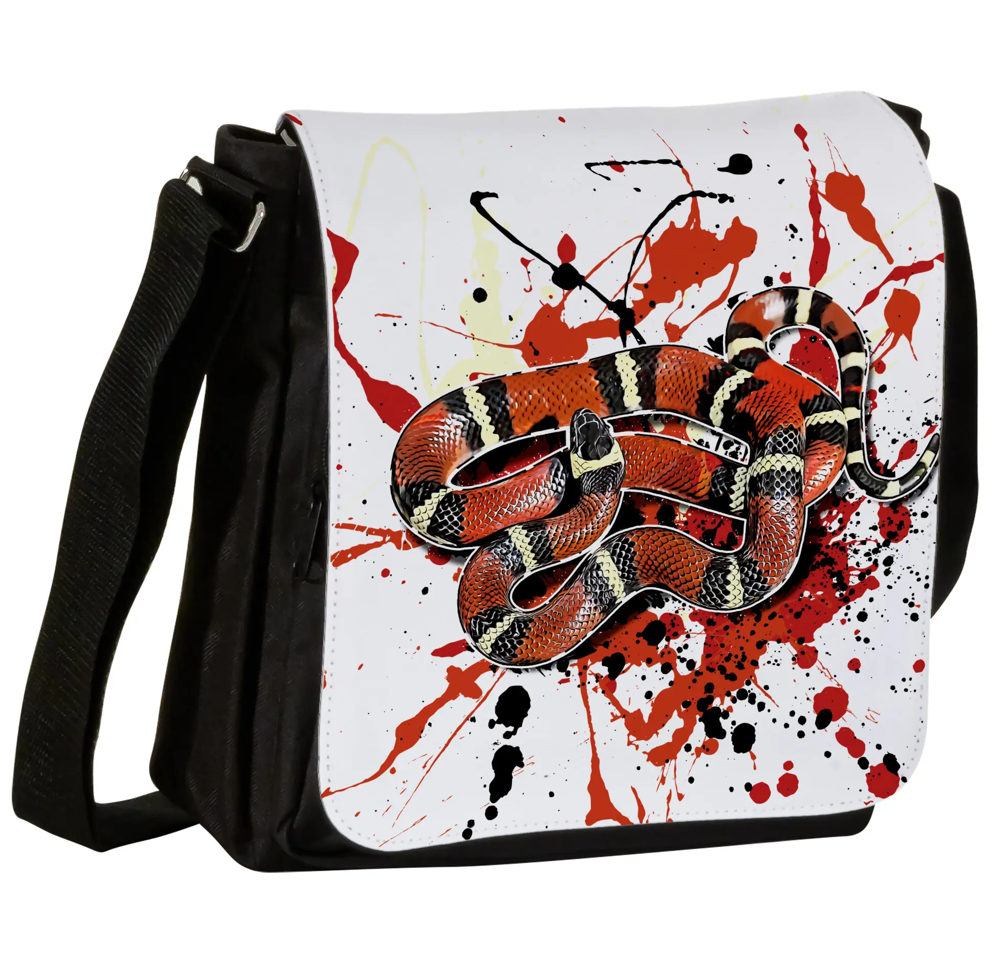 Schultertasche S mit Königsnatter (Lampropeltis polyzona blanchardi)