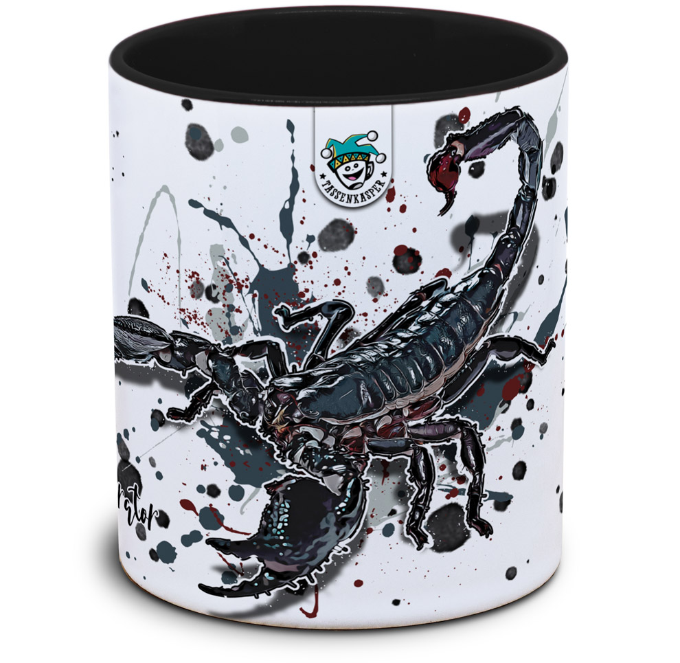 Tasse mit Kaiserskorpion / Pandinus imperator