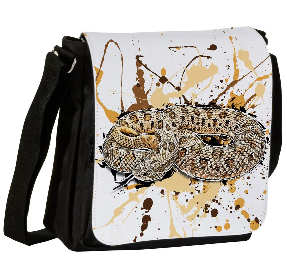 Schultertasche S mit Hakennasennatter (Heterodon nasicus Frosted)