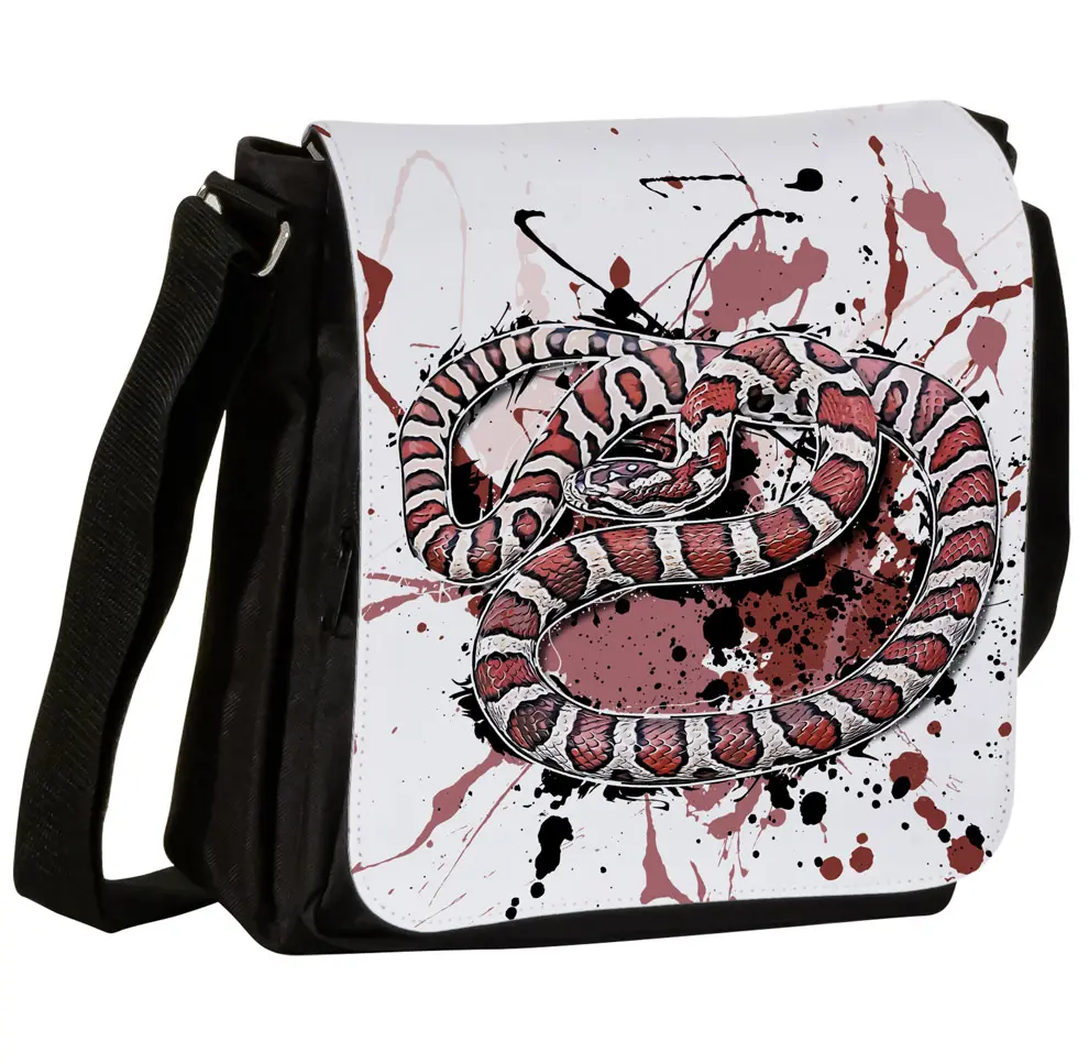 Schultertasche S mit Dreiecksnatter (Lampropeltis triangulum triangulum)