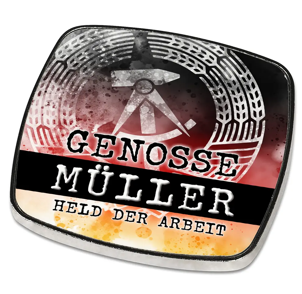 DDR-Magnet: Held der Arbeit