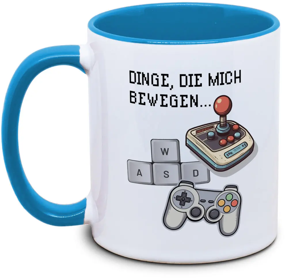 Gaming-Tasse "Dinge, die mich bewegen"