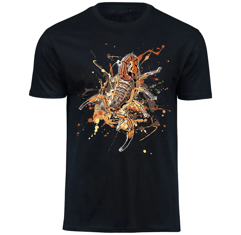 Wirbellose Tiere T-Shirt Tityus serrulatus - brasilianischer gelber Skorpion