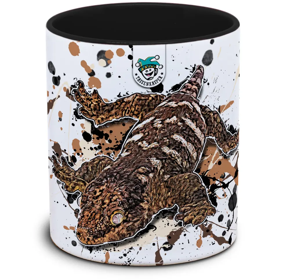Tasse mit Rhacodactylus leachianus Neukaledonischer Riesengecko