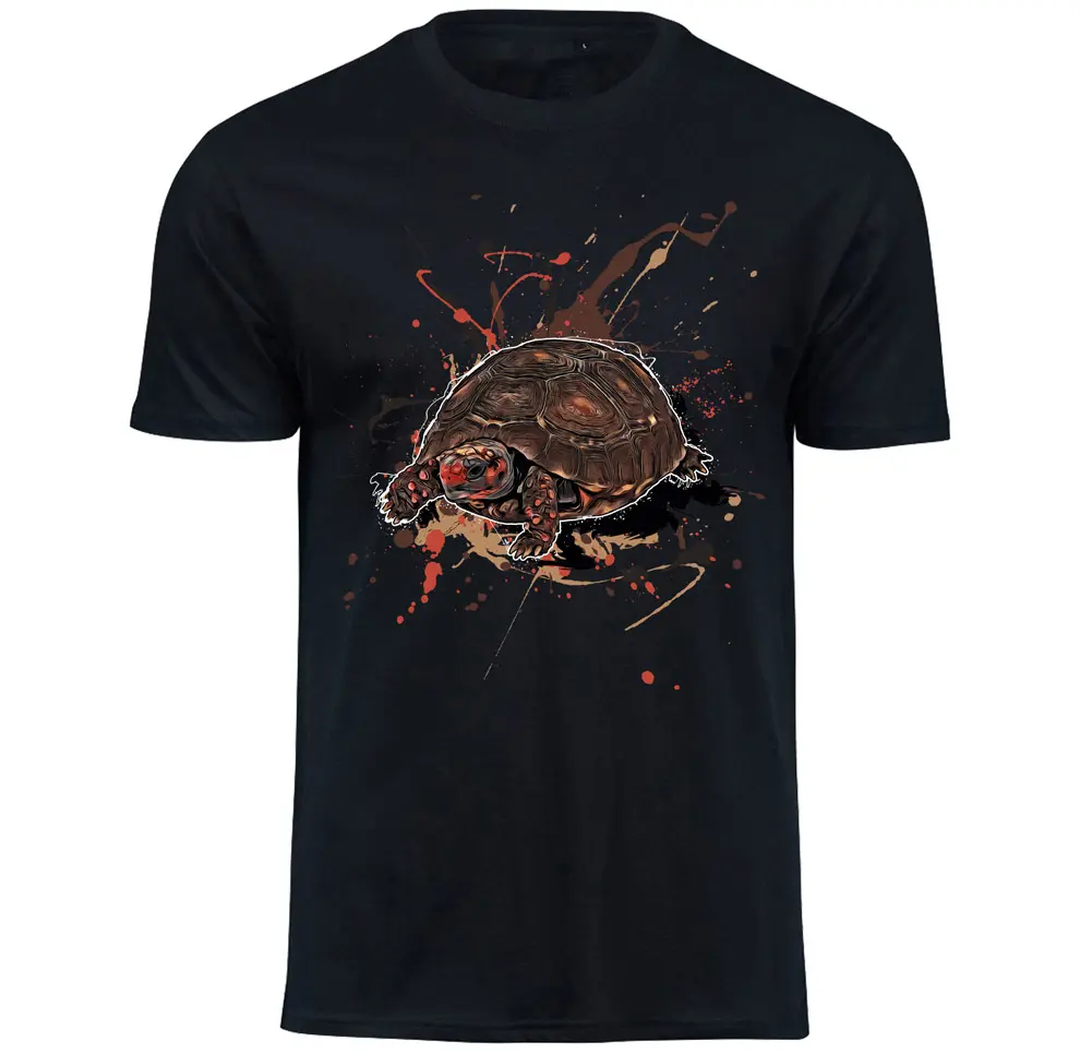 Reptilien T-Shirt Chelonoidis carbonarius cherryhead - Rotkopf-Köhlerschildkröte